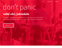 Tablet Screenshot of dontpanic.cz